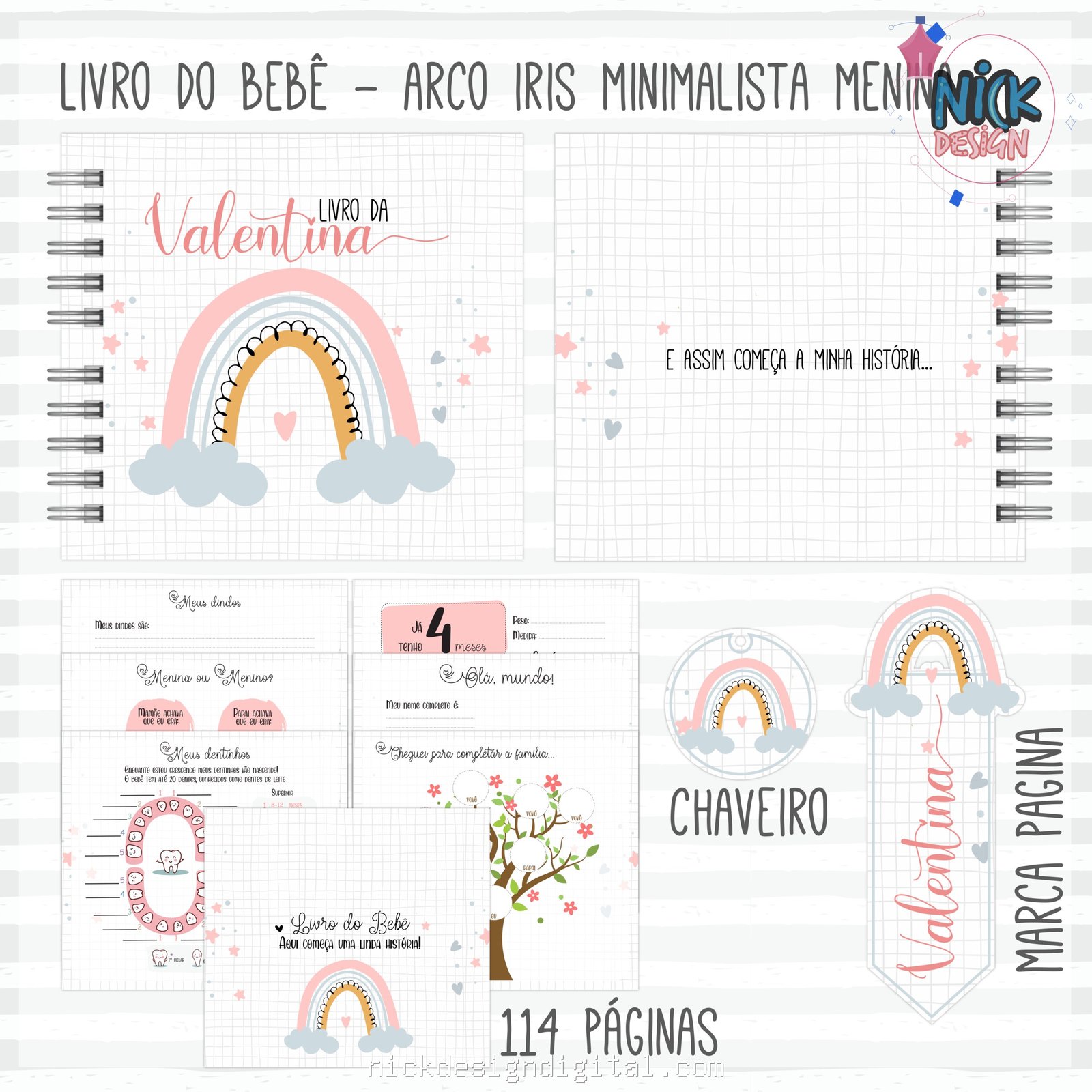 Arco Iris Minimalista - Menina – Coletiva 1