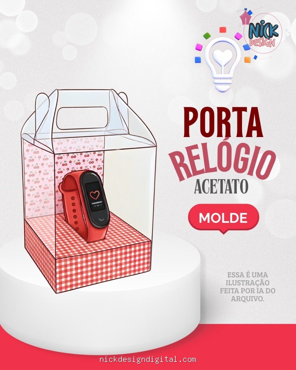 Caixa para Relógio com Berço - Imagem 1