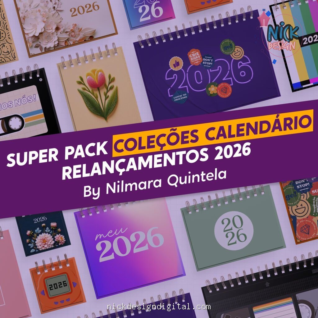 SUPER PACK de Coleções Calendário 2026 (Nilmara) - Imagem 1