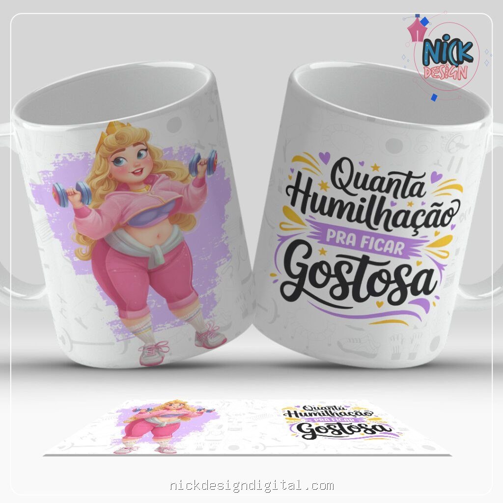 Princesas Motivadas - Artes para Caneca - Imagem 4