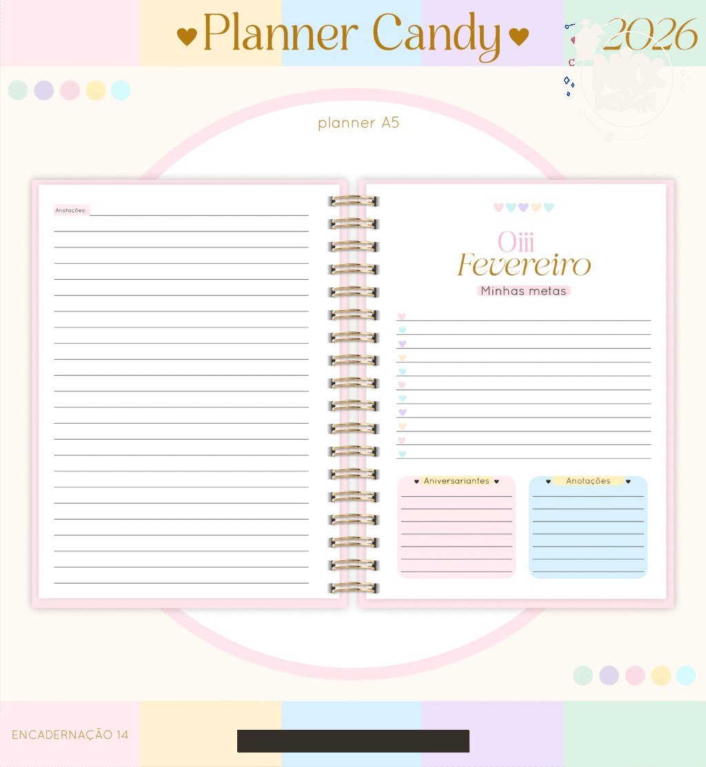 Planner A5 2026 (Lina) - Imagem 17