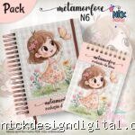 Caderno A5 + Bloquinho - Metamorfose N6 (Jana Bicalho)