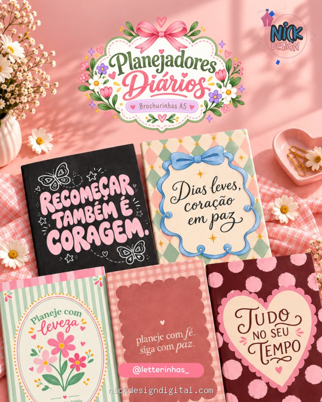 Coleção Planejadores Diários Fofos (Letterinhas) - Imagem 4