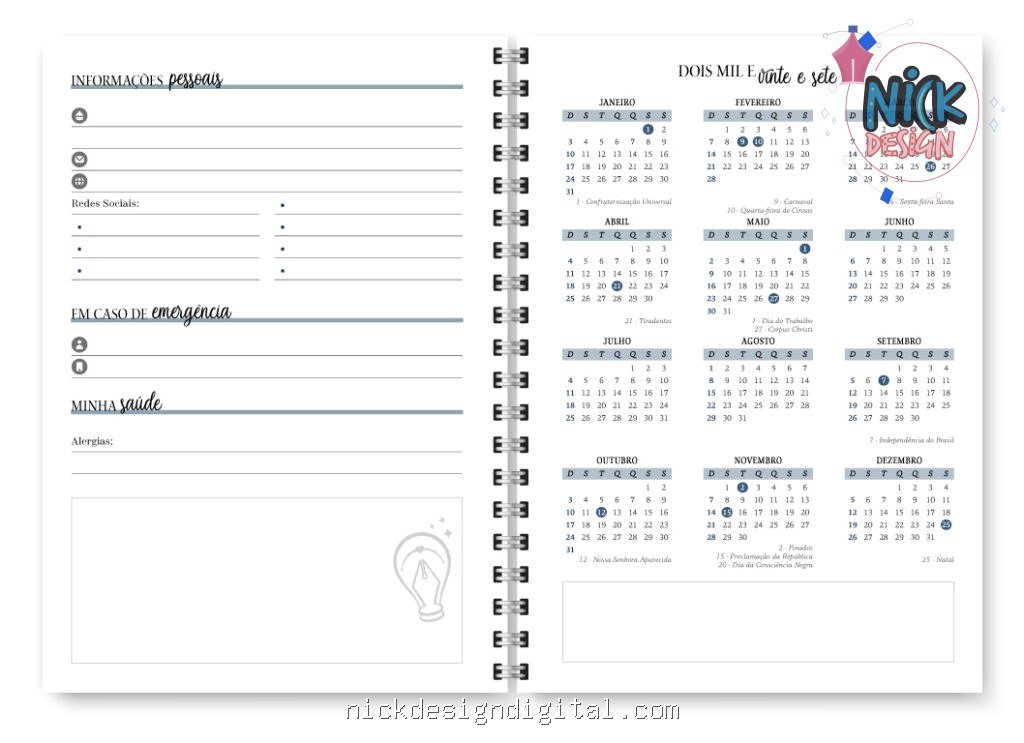 COMBO Agenda 2027 Neutro (Trilha de Papel) - Imagem 20