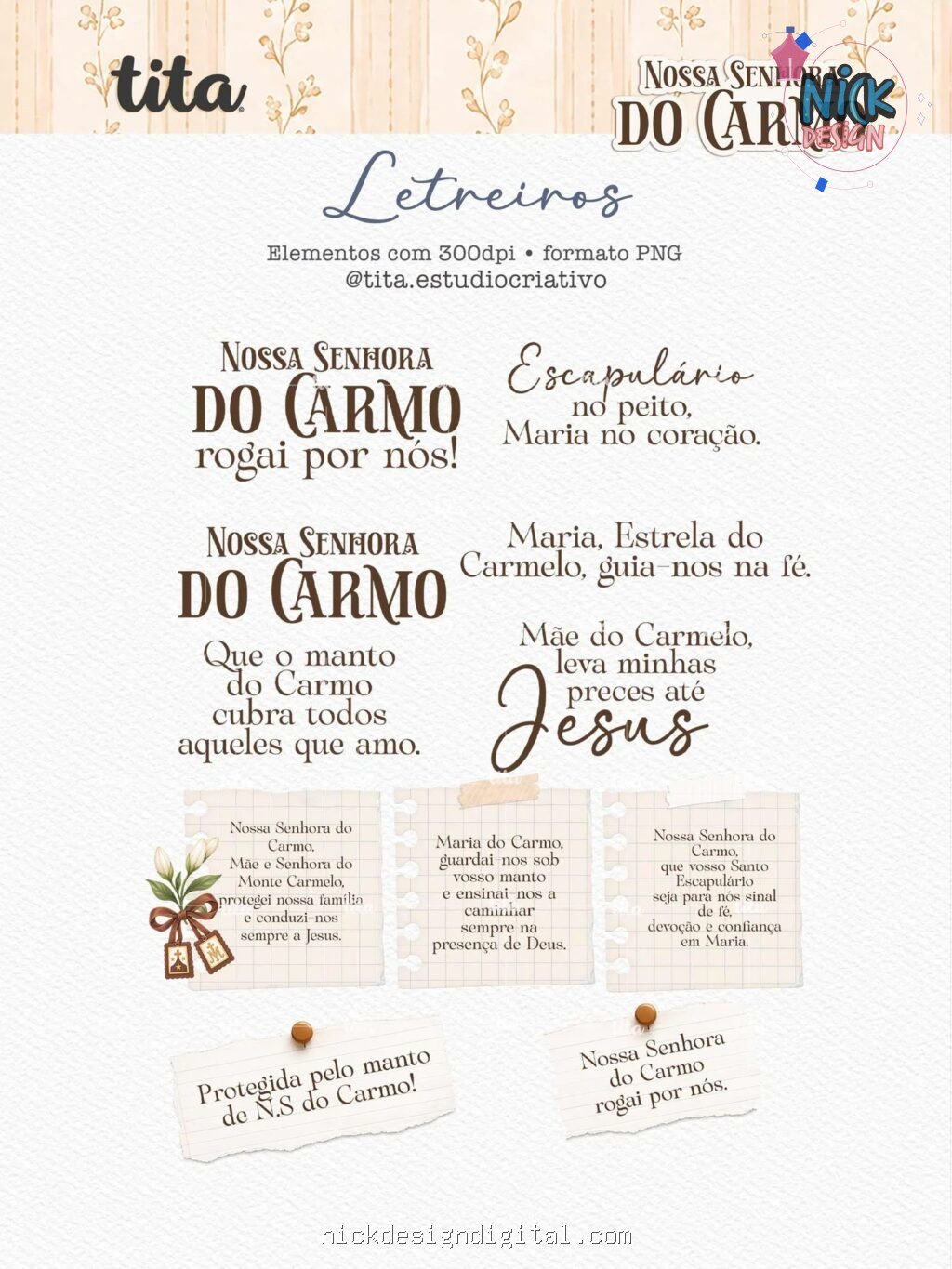 Santos - Nossa Senhora do Carmo - Ilustrações (Tita) - Imagem 5