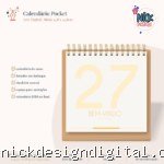 Calendário Pocket 2027 (14,8x14,8cm)