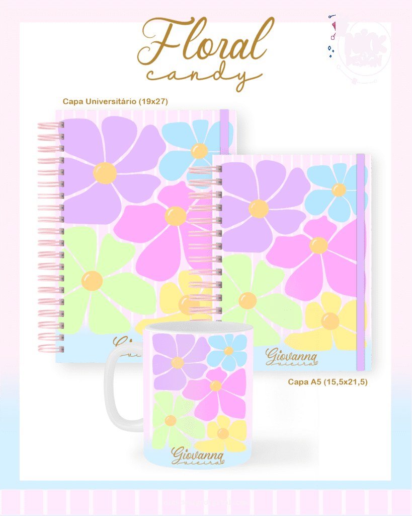 Floral Candy - Escolar Teen Adulto (Pamella)