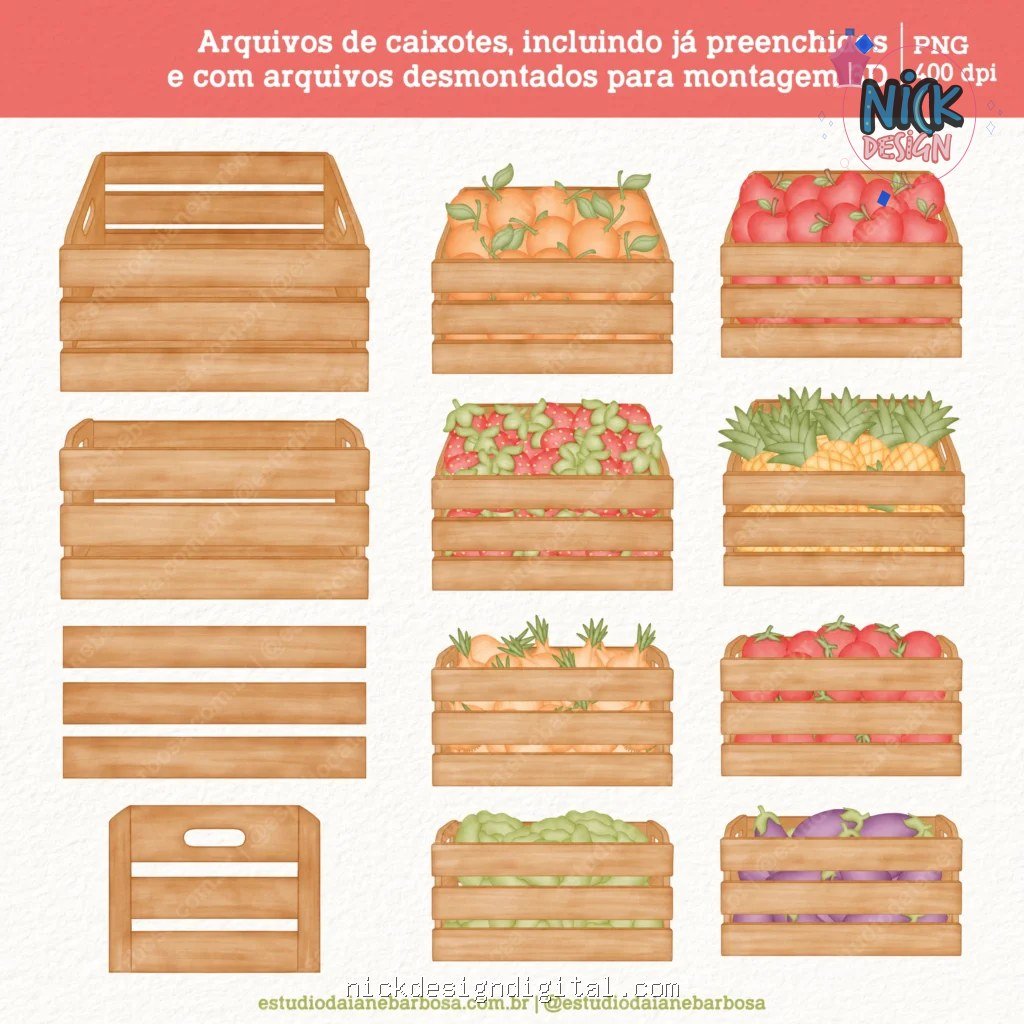 Quitandinha – Cliparts em aquarela - Kit Digital - Imagem 6