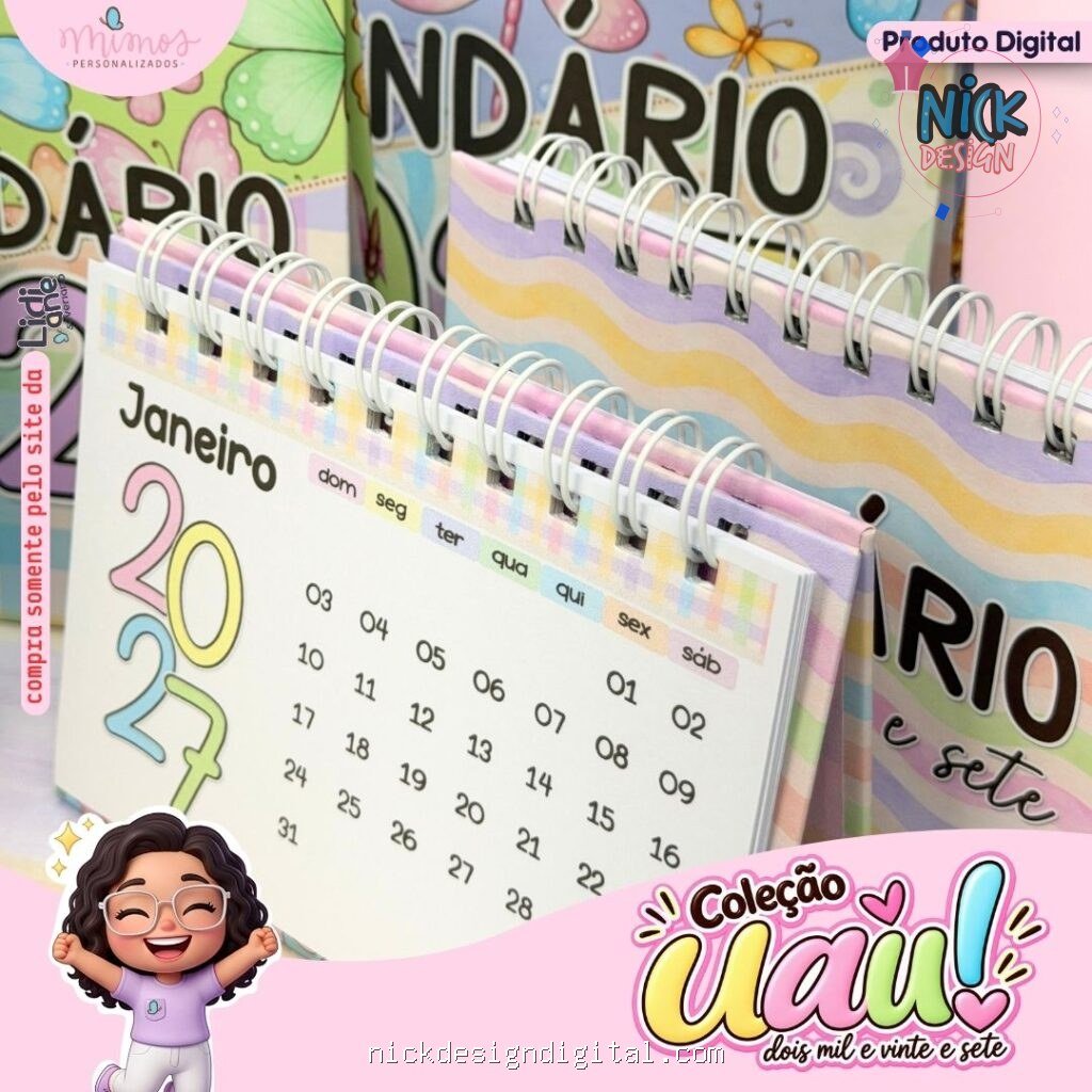 Coleção UAU 2027 - COMBO COMPLETO (Mimos Personalizados) - Imagem 5