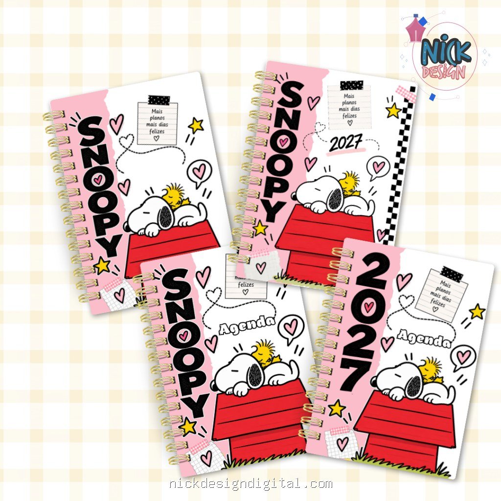 Pack Snoopy A5 – 8 Capas / 4 Miolos - Imagem 3