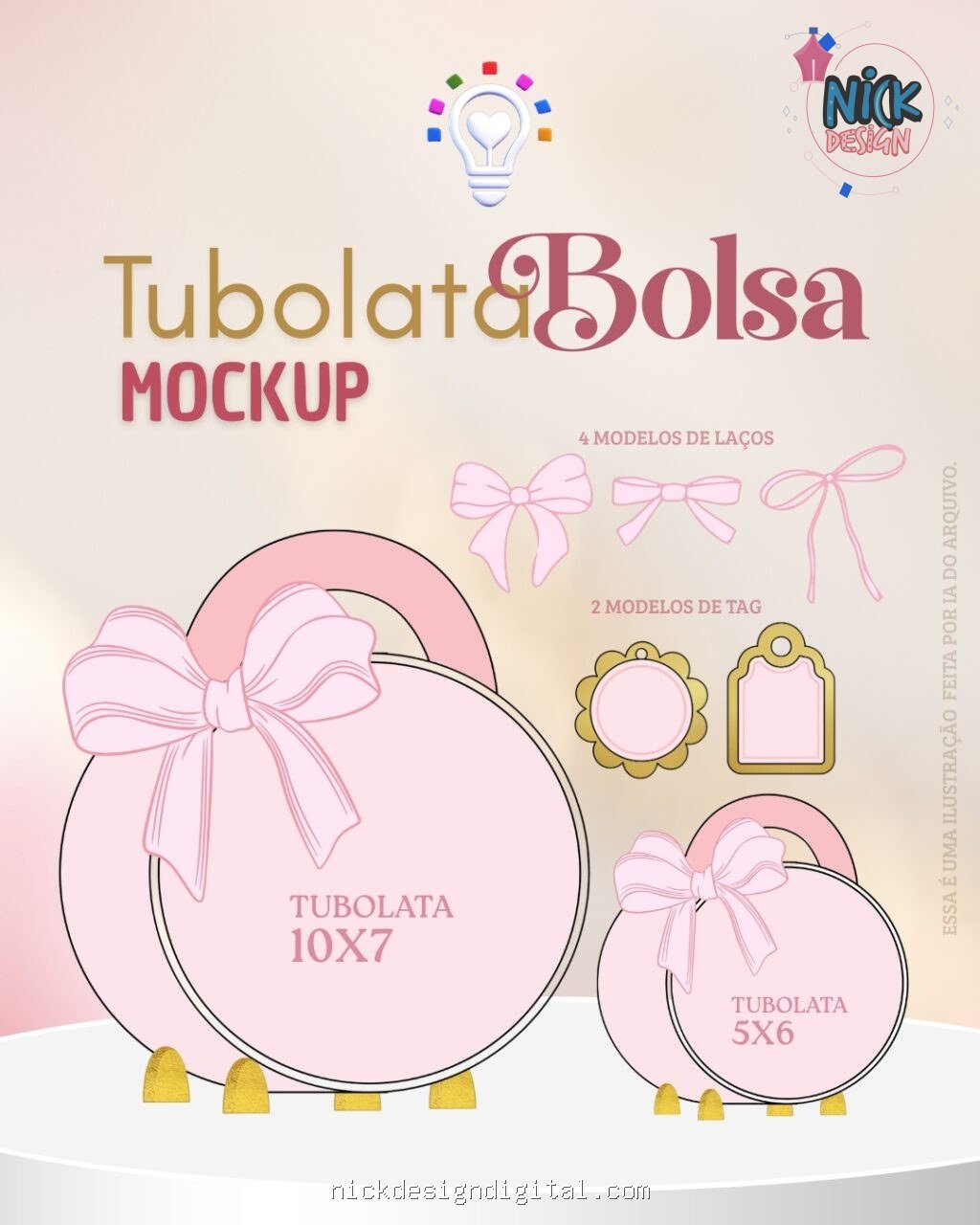 Moldes Tubolata Mockups - Imagem 1