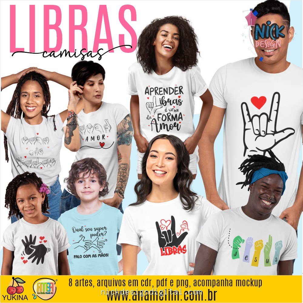 Libras - Artes para Camisas - Imagem 1