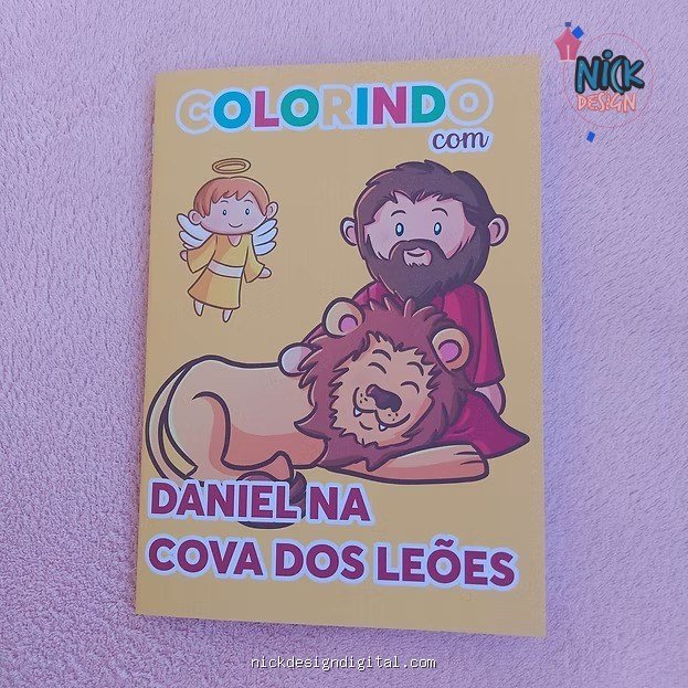 Daniel Na Cova Dos Leões - Mini Livro para Colorir - Imagem 1