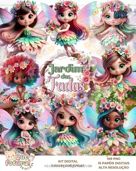 Jardim das Fadas - Kit Digital - Imagem 1