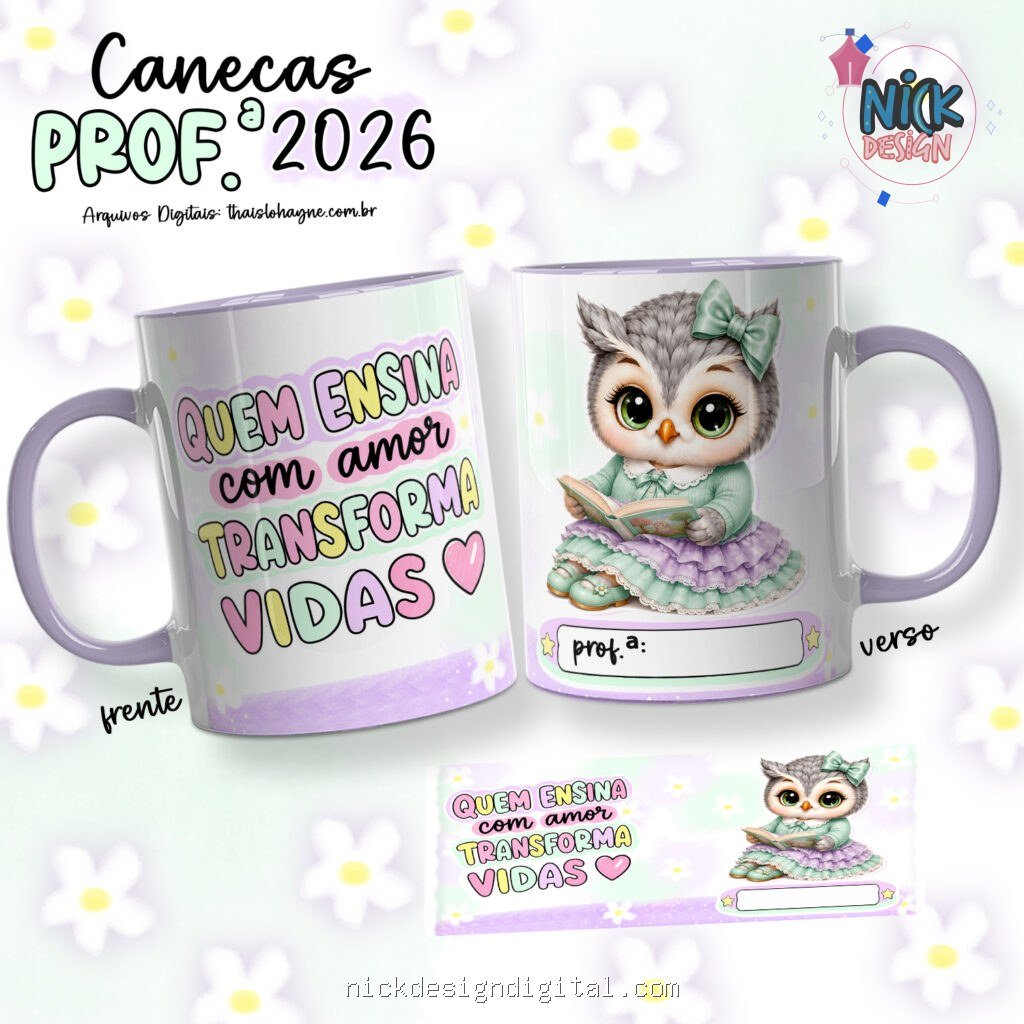 Corujinhas 2026 - Dia dos Professores - Versão Feminina (PRÉ-VENDA) - Imagem 8