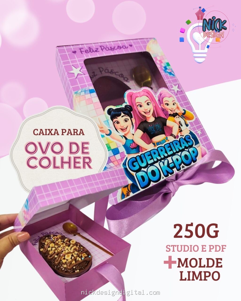 Caixa Ovo de Colher - Guerreiras do Kpop - Imagem 1
