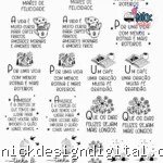 Frases Desenhadas para DTF UV (A4)