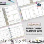 SUPER COMBO Planner Slim para Colorir 2026 (Nilmara)