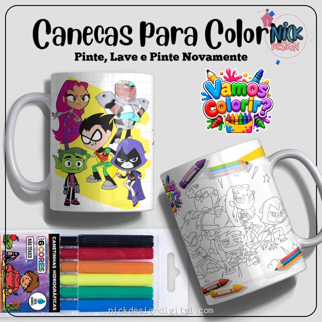 Coleção Dia das Crianças para colorir 2026 - Imagem 9