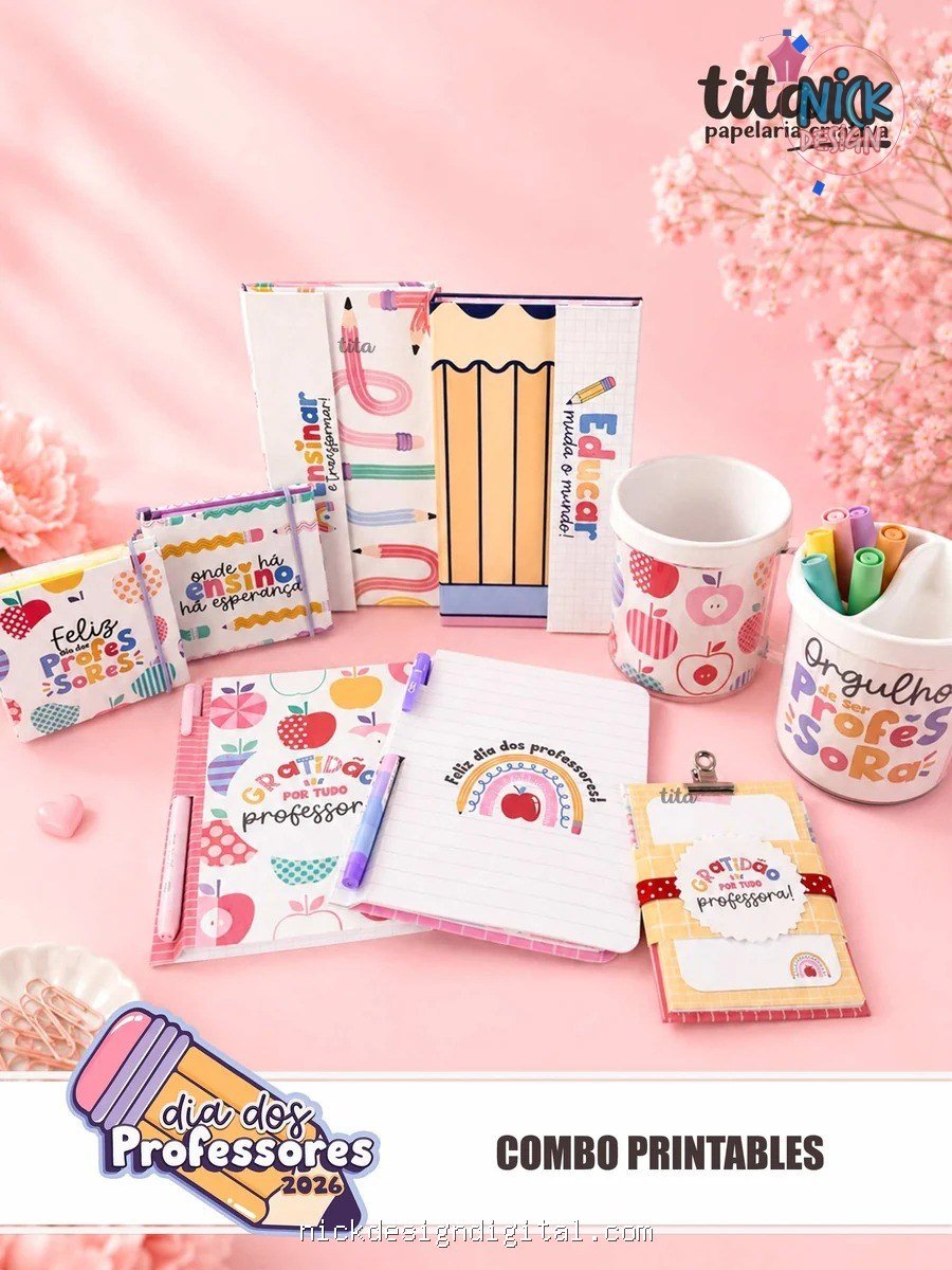 Professores 2026 - Combo Printables (Tita) - Imagem 1