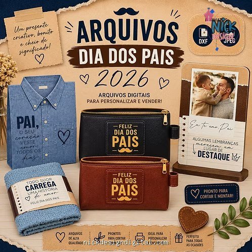 Dia dos Pais 2026 (Desenhitos da Jana) - Imagem 1