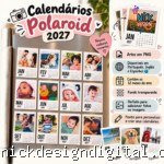 Molduras Calendário Polaroid 2027 (Português, English, Español)