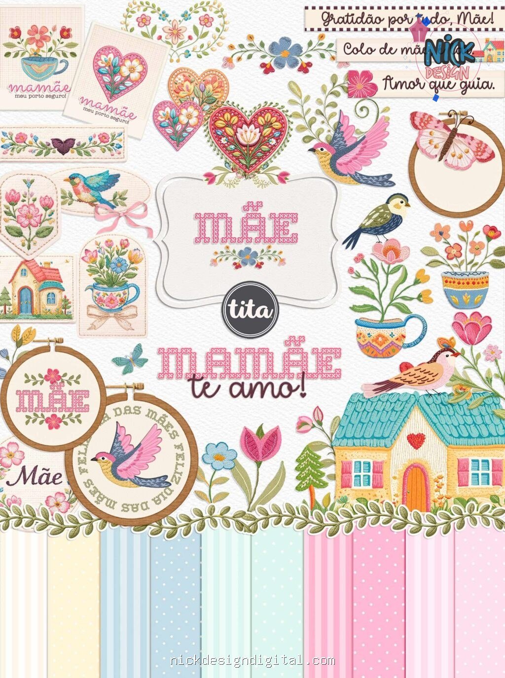 Mãe 2026 - Combão Ilustrações + Papéis(Tita) - Imagem 12
