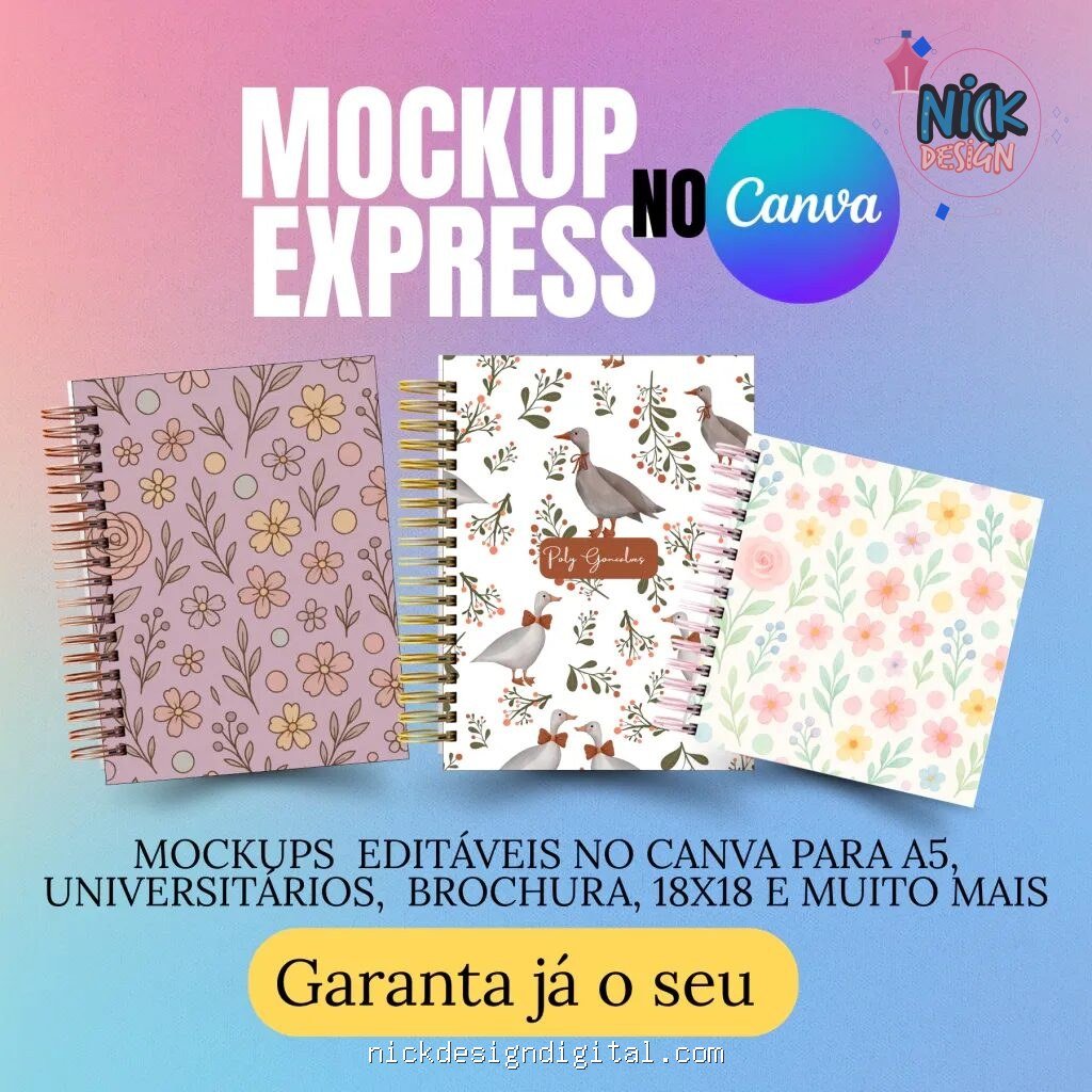 Mockups Express - Editável no CANVA - Imagem 1