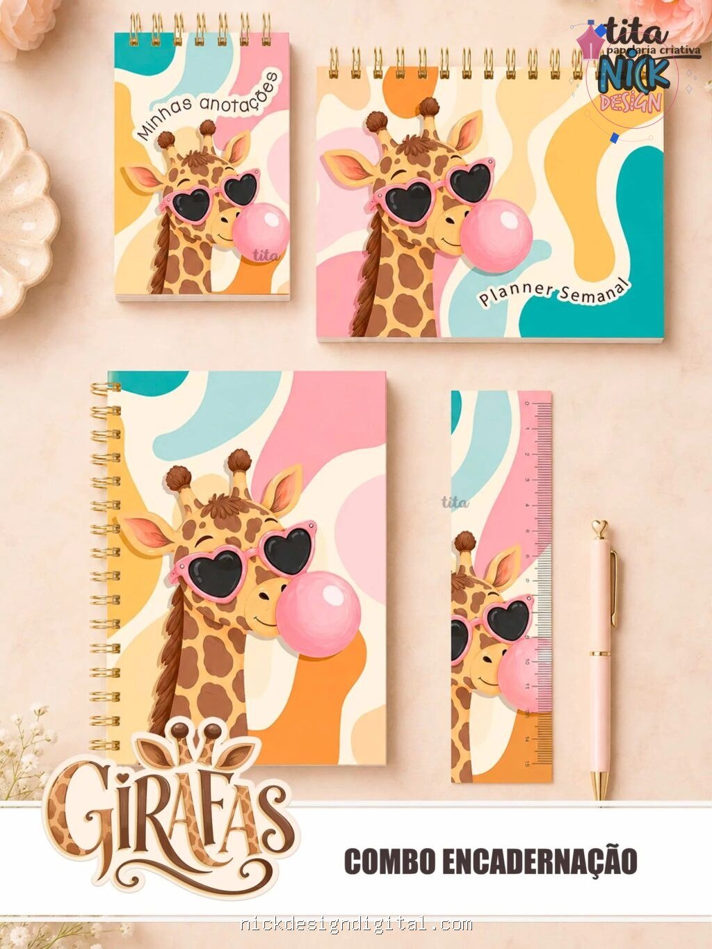Girafas - Combo Encadernação - Imagem 1