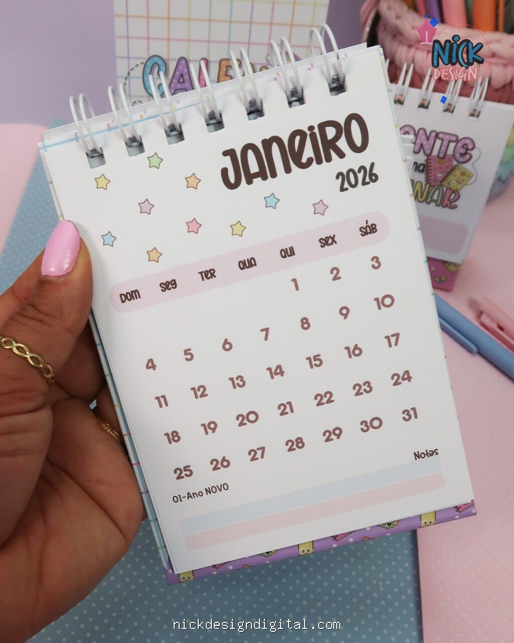 Calendários A6 e Mini 2026 – Professores (Mimos Personalizados) - Imagem 2