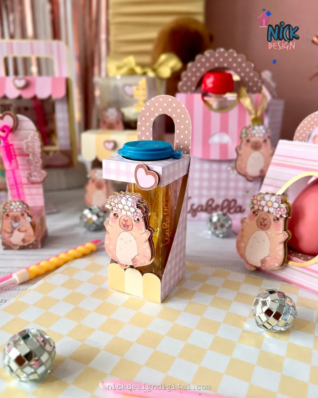 Kit de Reembalagem de Doces Capivara - Imagem 11