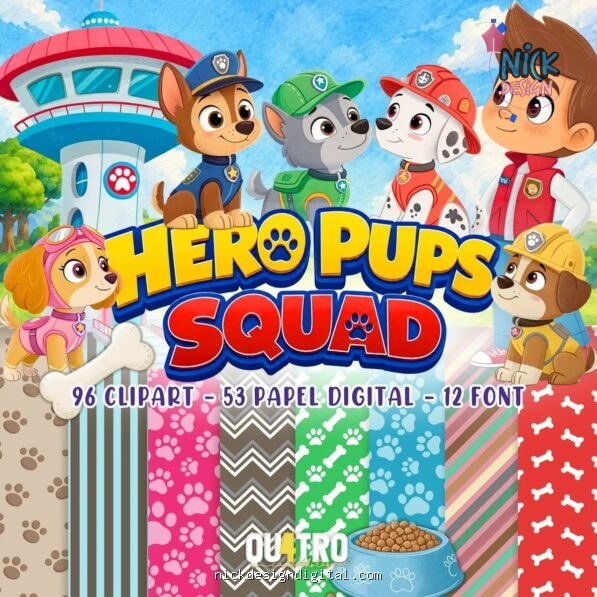 Hero Pups Squad • Paw Patrol – Kit Digital
