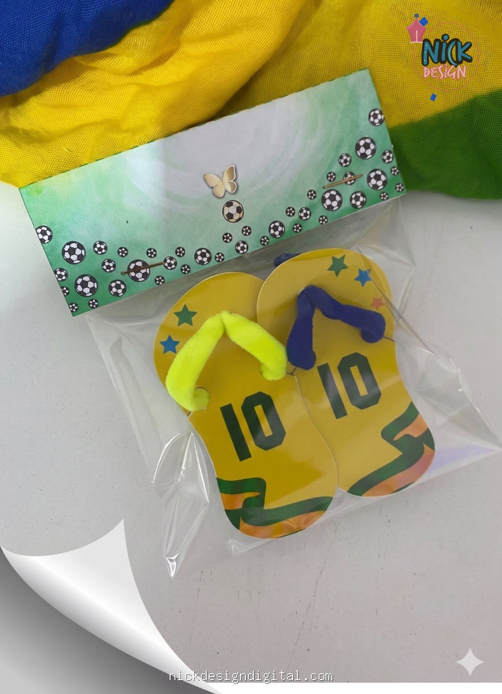 Lapela e chinelinho Brasil - Imagem 1