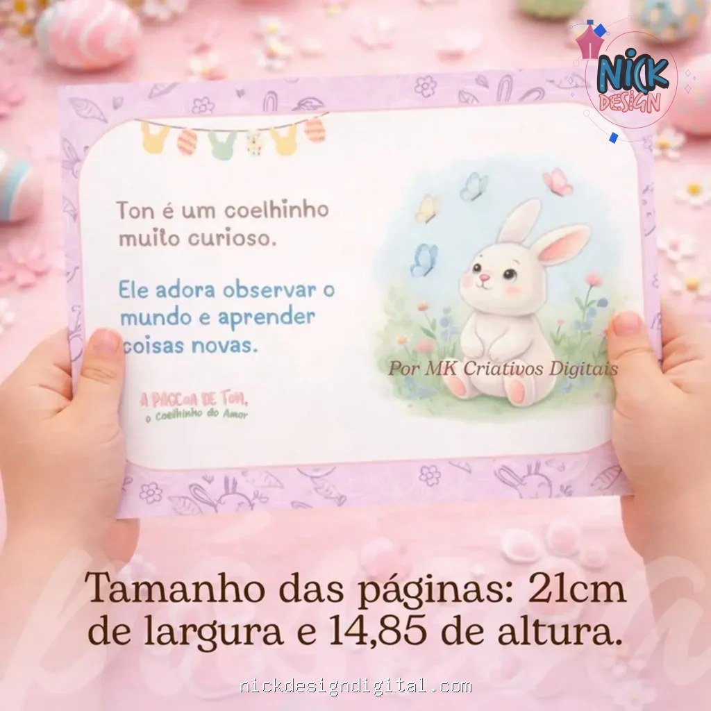 Livrinho Páscoa - Coelhinho Ton - Imagem 5