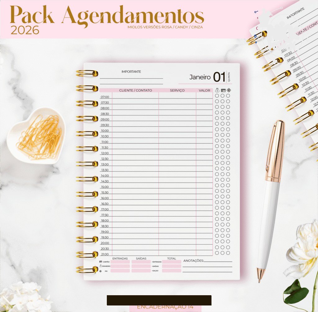 Combo Agendamentos 2026 (Lina) - Imagem 7