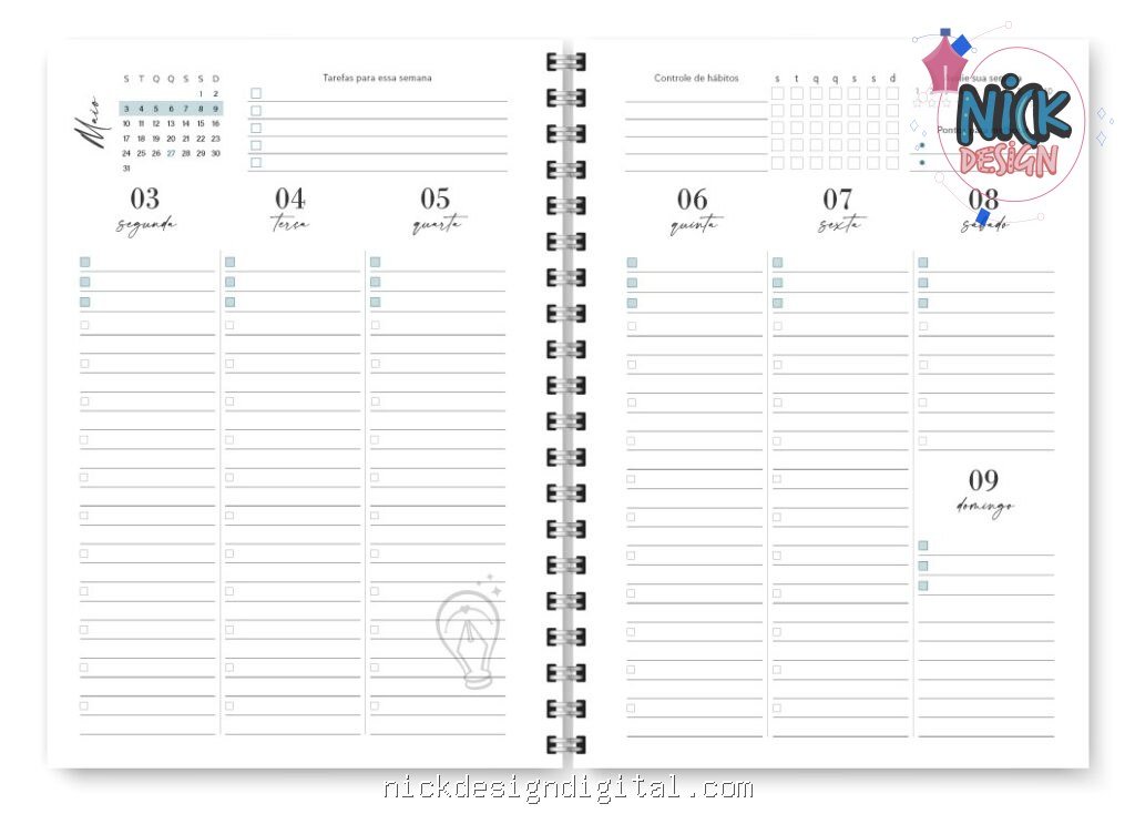 Miolo Planner Joy 2027 (Trilha de Papel) - Imagem 7