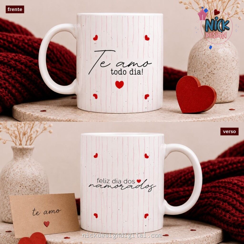 Pack Namorados - Artes Caneca no Canva - Imagem 2