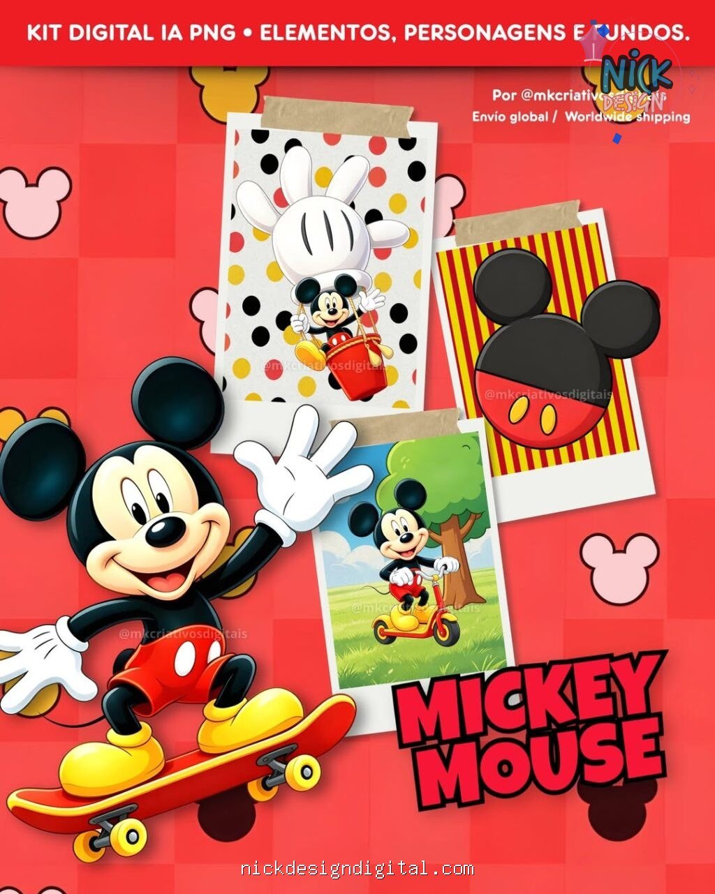 Mickey Mouse - Kit Digital - Imagem 1