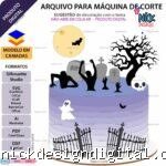 Halloween Cemitério - Topo de Bolo