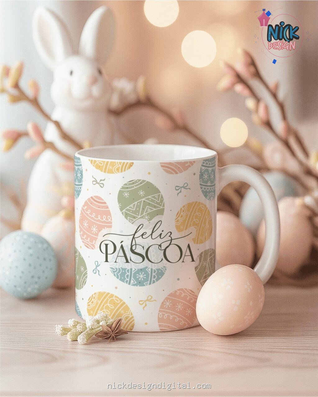 FREEBIE - Artes Caneca e Saquinho Bis Páscoa - Imagem 2
