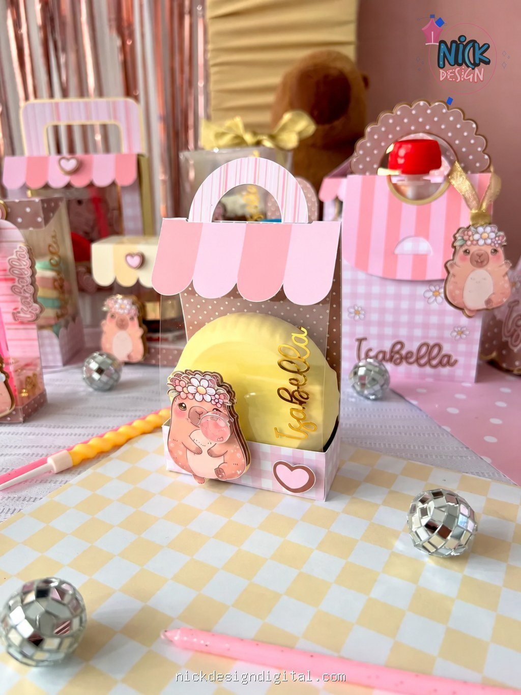 Kit de Reembalagem de Doces Capivara - Imagem 6