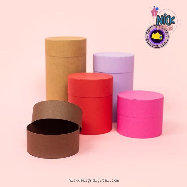 Coleção Caixas + 9 TAMPAS EXTRAS Cilindros Perfeitos - Imagem 1