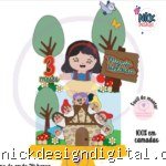 Branca de Neve Baby - Topo de Bolo