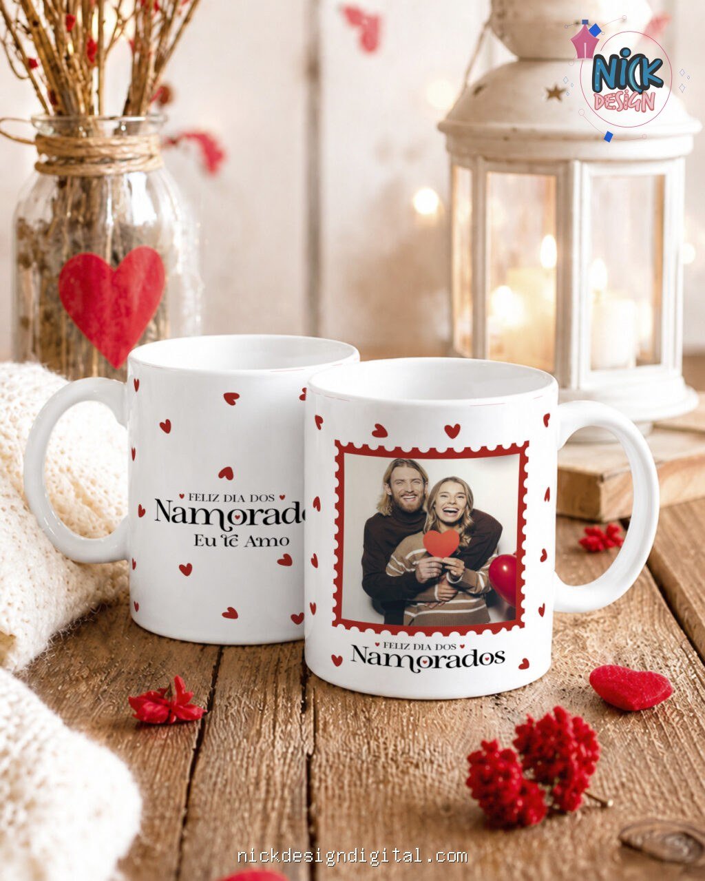 Namorados V7 COM FOTO - Artes para Caneca - Imagem 10