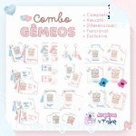 COMBO Gêmeos 10 Temas - MENINO/MENINA (Arquivos da Toke)