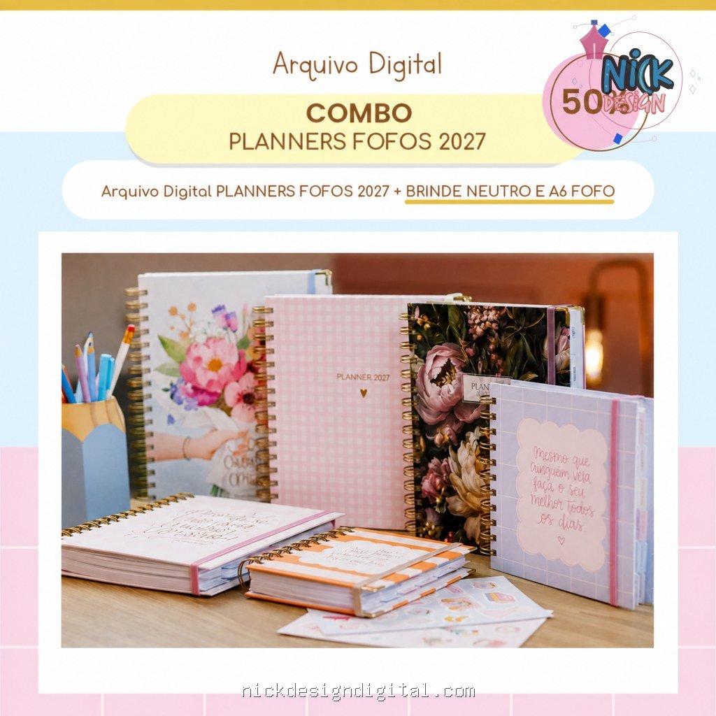 COMBO Planners Fofos 2027 (Estúdio G19) - Imagem 1