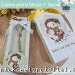 Caixa + Sacola para Terços - São José