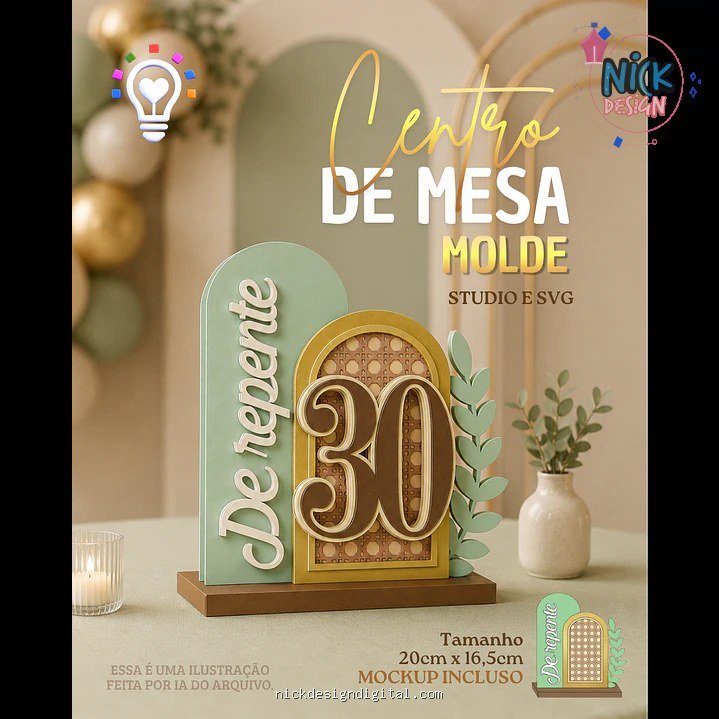 Adulto - Centro de Mesa - Imagem 1
