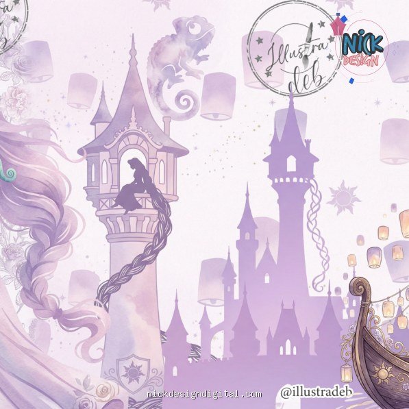 Rapunzel Silhoueta – Kit Digital