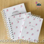 Devocional Evangélico + Caderno de oração + Anotações com versículos no rodapé (Sara Estúdio)